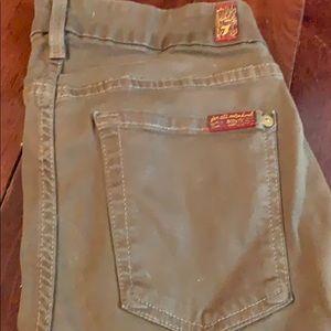 7 for all mankind brown skinny jeans